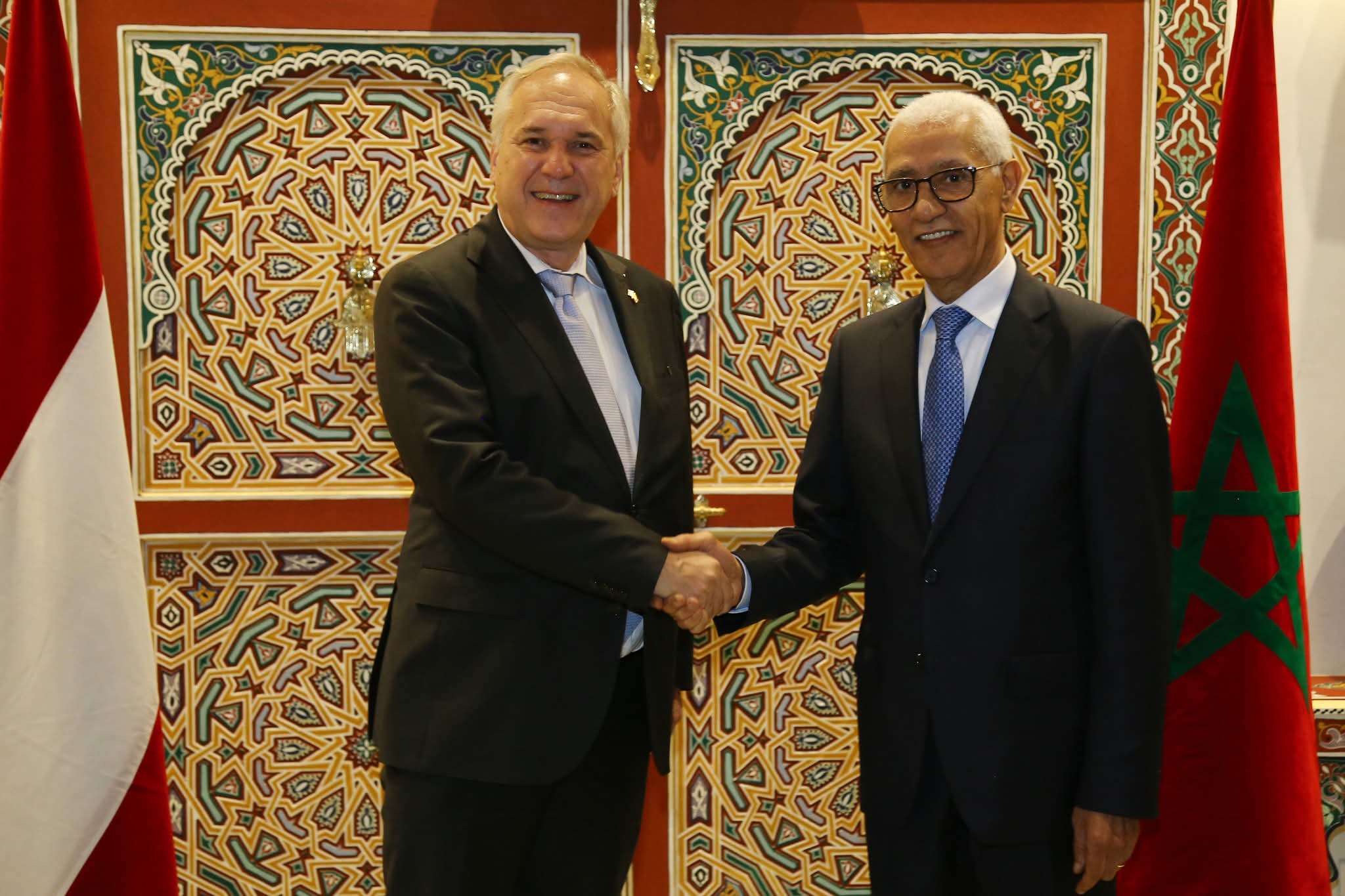 السيد الطالبي العلمي يتباحث مع رئيس المجلس الوطني النمساوي‎