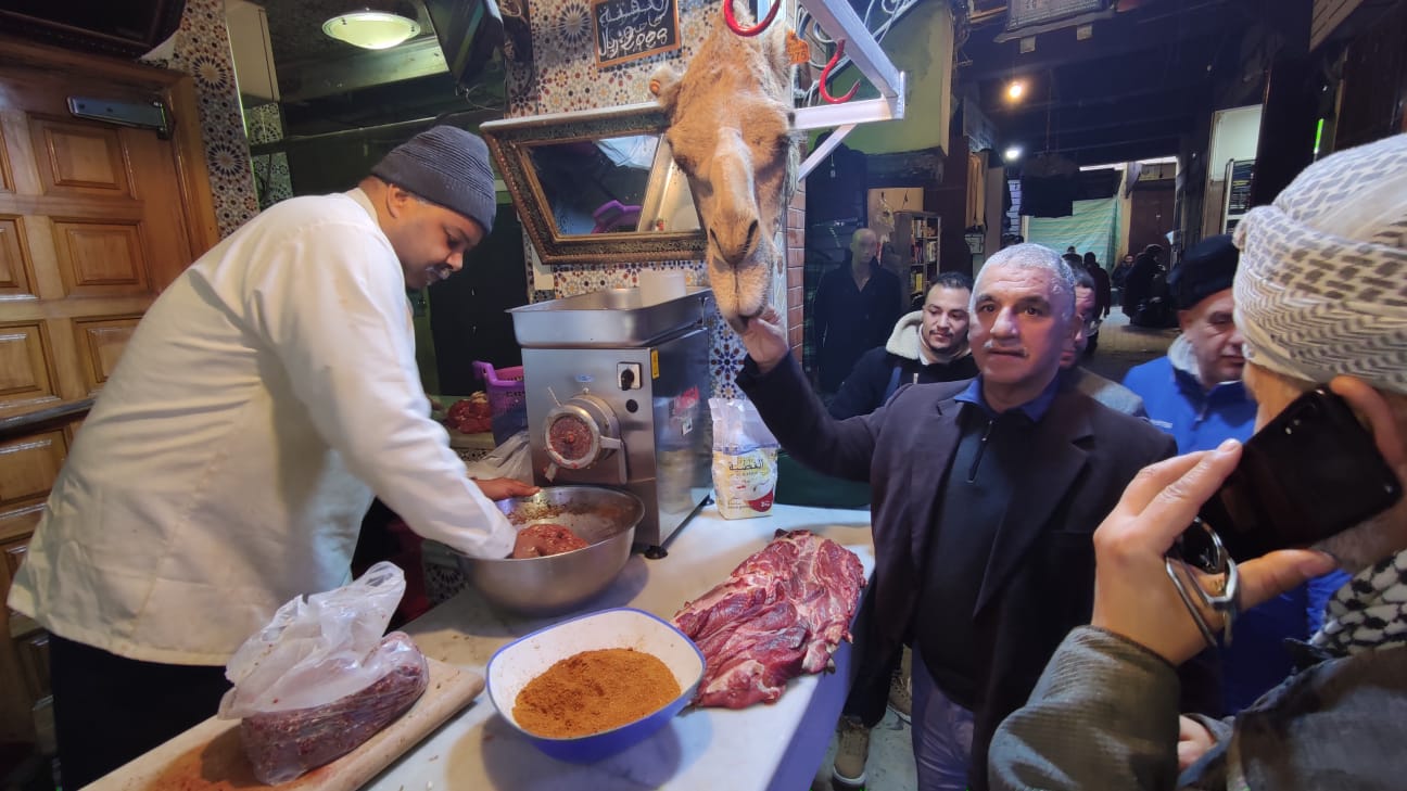 جزارة (كفتة) الجمل بقبة السوق بمكناس. جزارة (كفتة) الجمل بقبة السوق بمكناس.