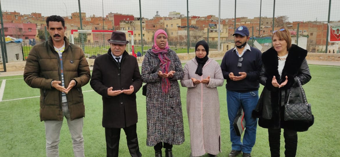 مكناس ): جمعية الأيادي المتضامنة لذوي الاحتياجات الخاصة /فرع مكناس تنظم النسخة الثالثة من دوري كرة القدم بشراكة مع :الجمعيات المدنية وتكرم فعاليات اعلامية ورياضية وجمعوية تحت شعار: كرة القدم القاطرة الرياضية رمز الوحدة الوطنية. مكناس ): جمعية الأيادي المتضامنة لذوي الاحتياجات الخاصة /فرع مكناس تنظم النسخة الثالثة من دوري كرة القدم بشراكة مع :الجمعيات المدنية وتكرم فعاليات اعلامية ورياضية وجمعوية تحت شعار: كرة القدم القاطرة الرياضية رمز الوحدة الوطنية.