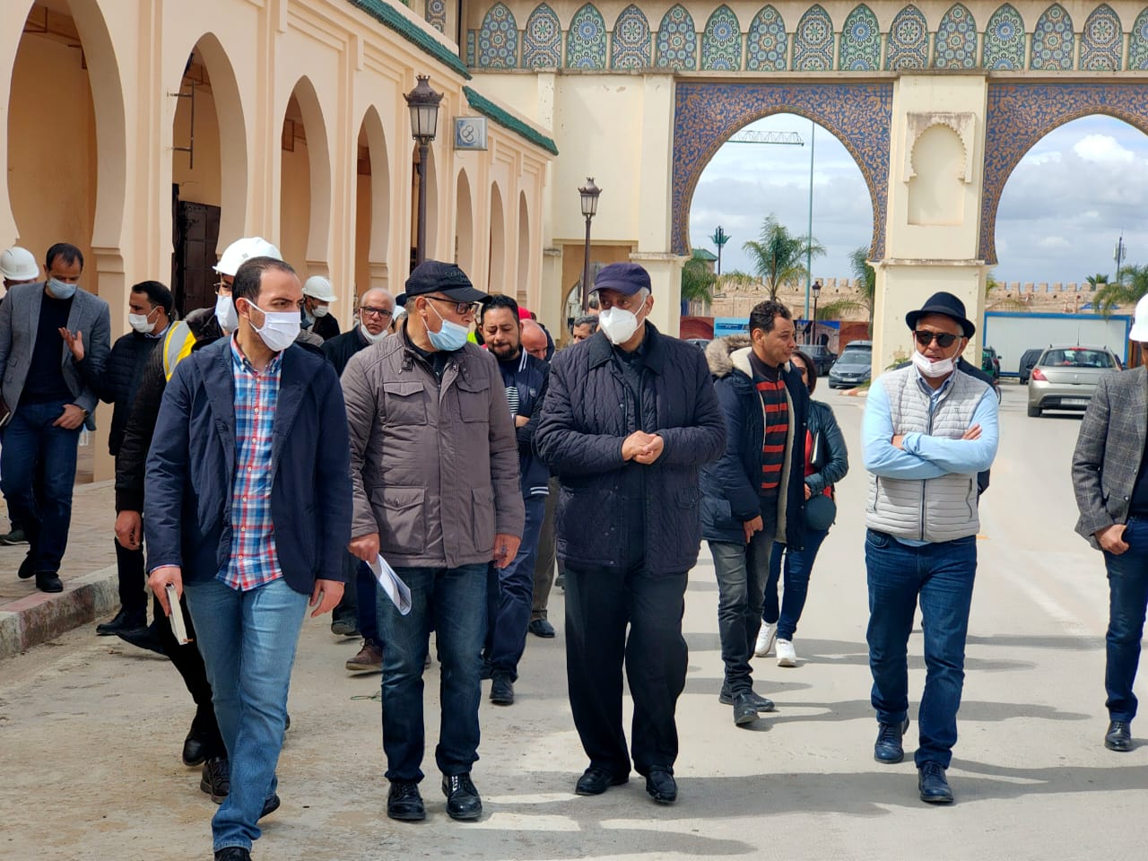 عامل عمالة مكناس في تفقد ميداني لمجموعة من أوراش تأهيل و تثمين المدينة العتيقة. عامل عمالة مكناس في تفقد ميداني لمجموعة من أوراش تأهيل و تثمين المدينة العتيقة.