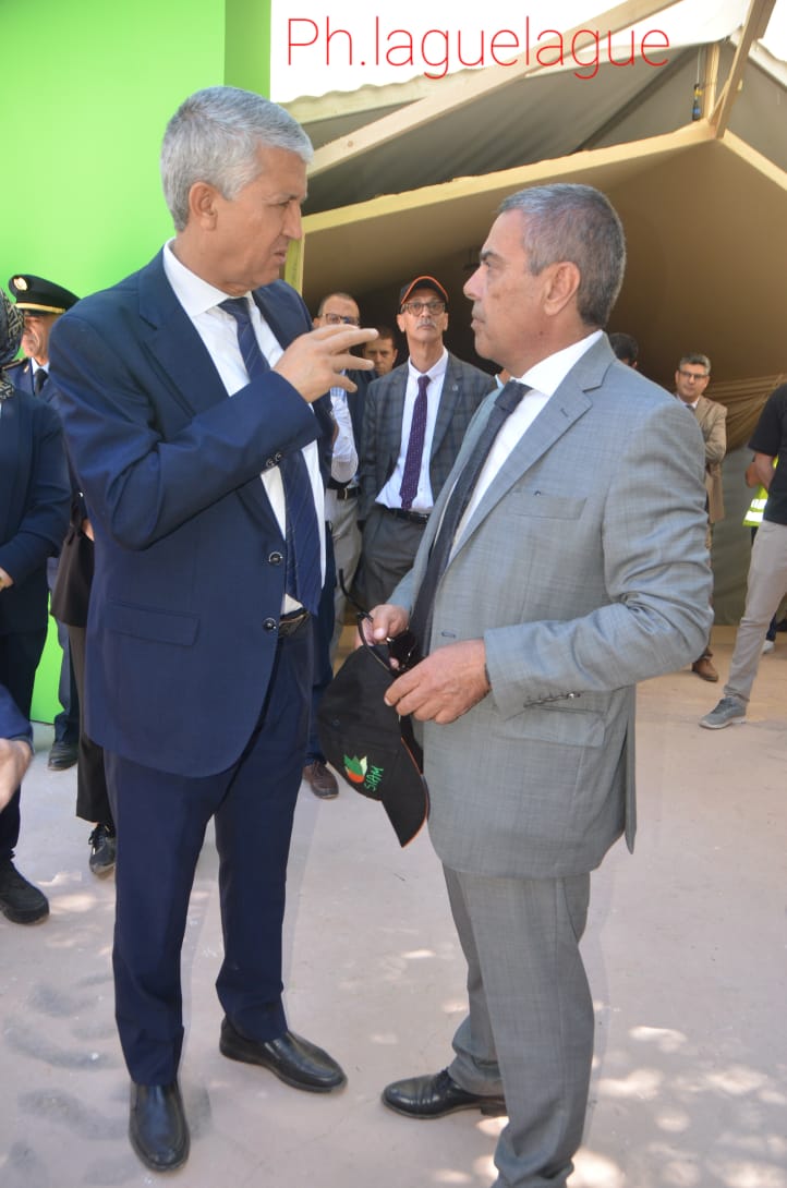 وزير الفلاحة ومسؤولين يتفقدون أشغال المعرض الدولي للفلاحة بمكناس