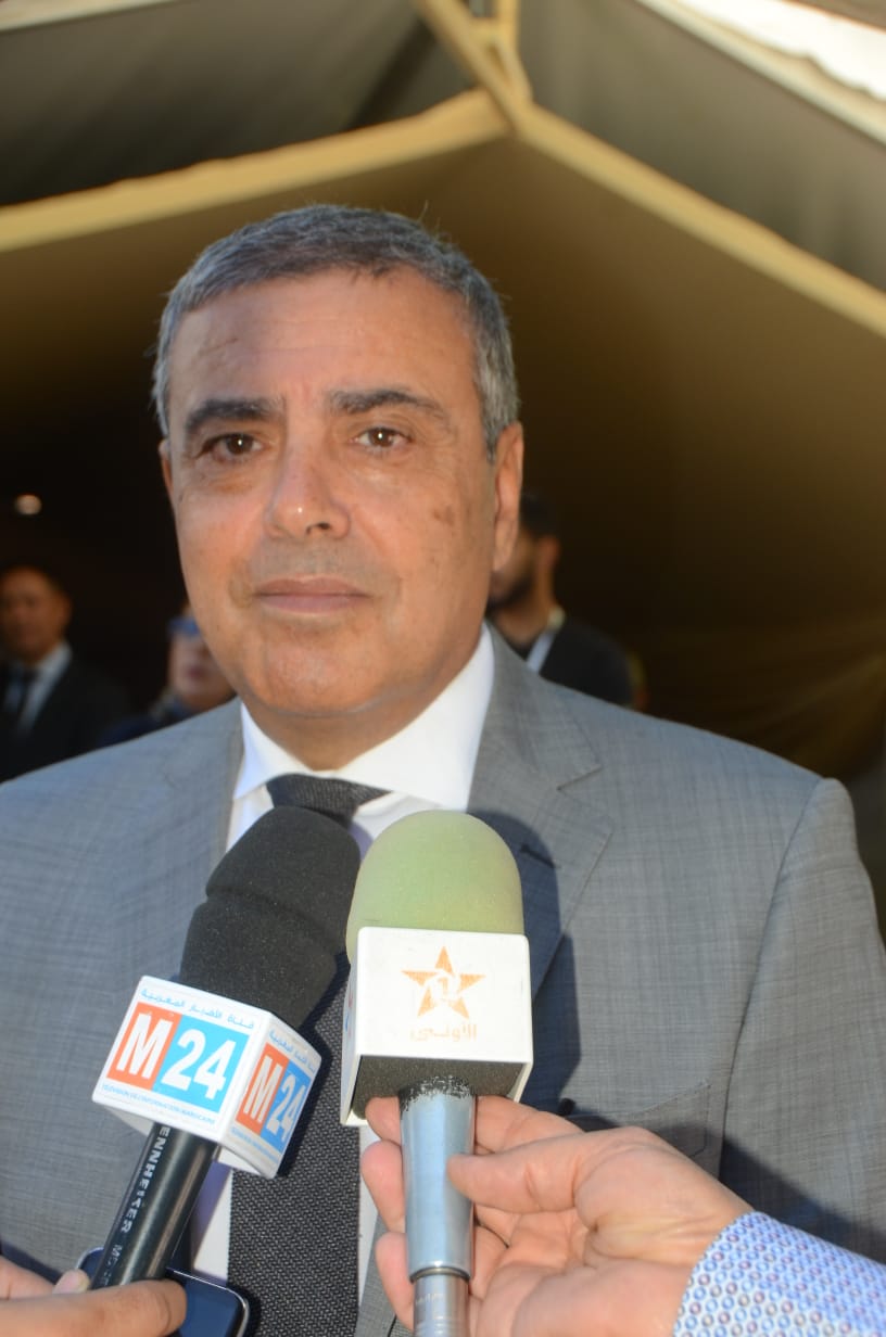 وزير الفلاحة ومسؤولين يتفقدون أشغال المعرض الدولي للفلاحة بمكناس