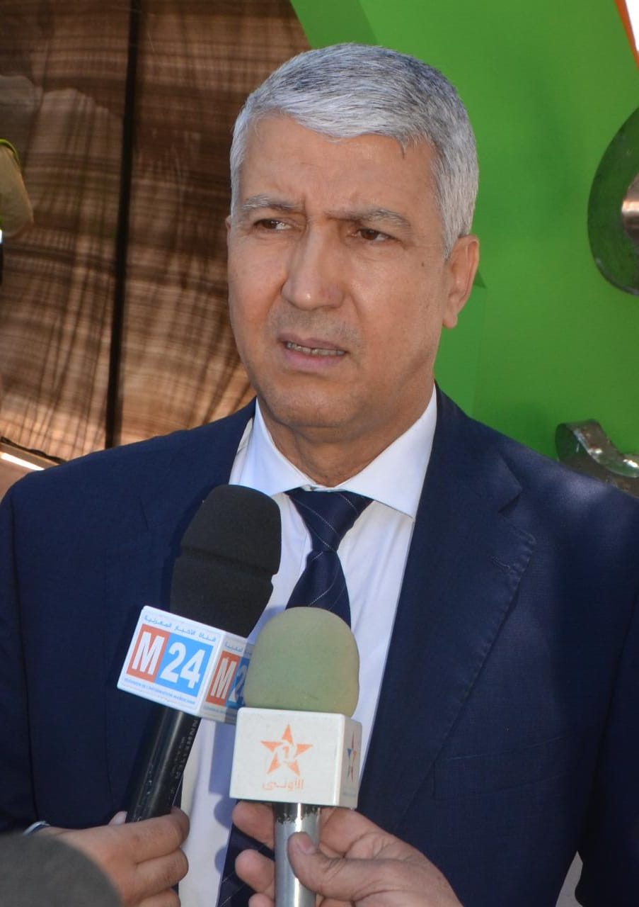 وزير الفلاحة ومسؤولين يتفقدون أشغال المعرض الدولي للفلاحة بمكناس