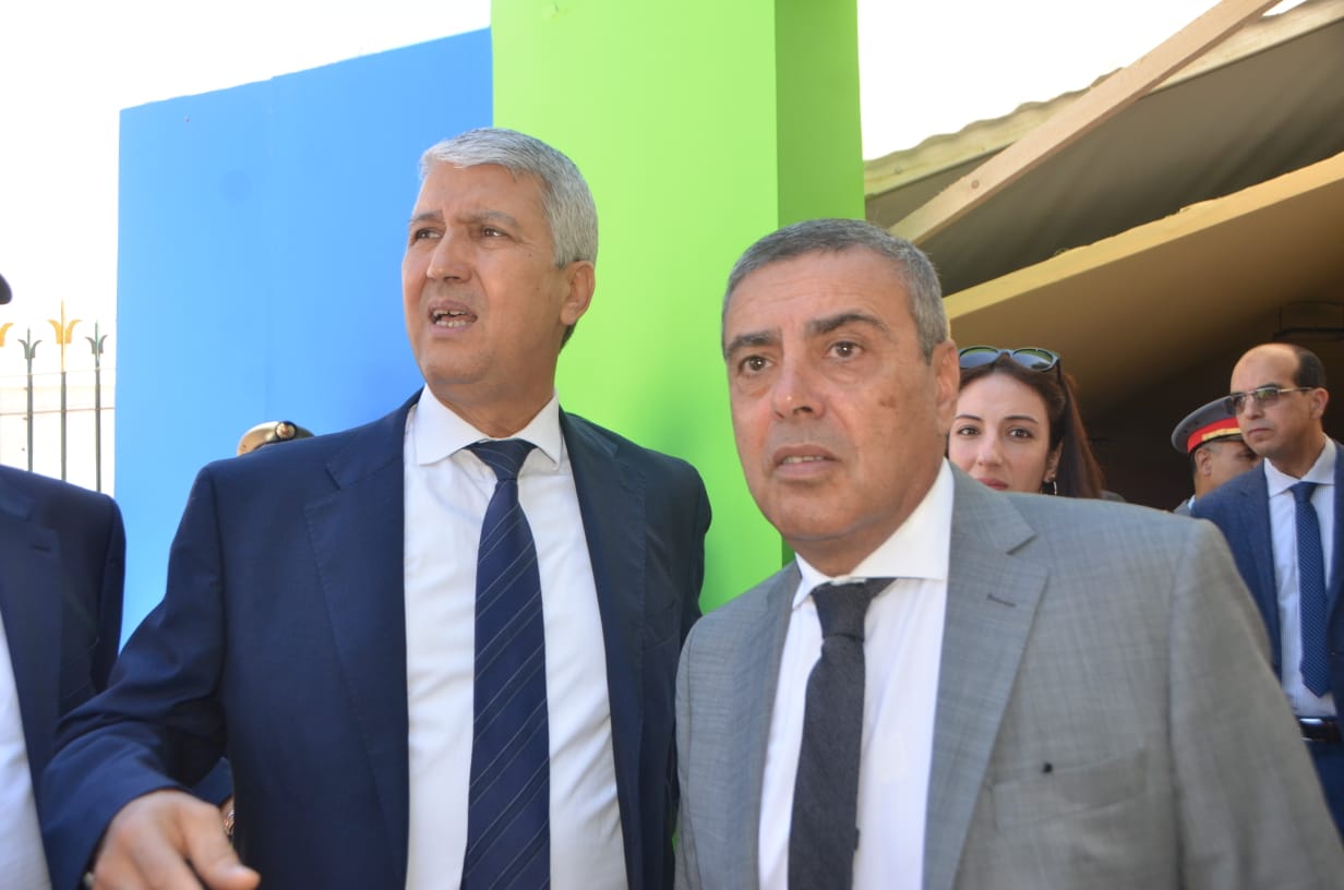 وزير الفلاحة ومسؤولين يتفقدون أشغال المعرض الدولي للفلاحة بمكناس