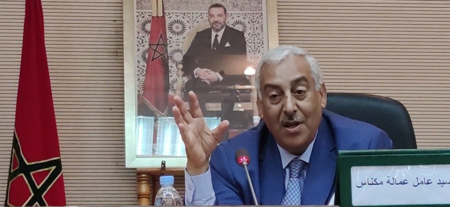 السيد عبد الغني الصبار عامل عمالة مكناس يترأس حفل توديع أول فوج حجاج بيت الله الحرام السيد عبد الغني الصبار عامل عمالة مكناس يترأس حفل توديع أول فوج حجاج بيت الله الحرام