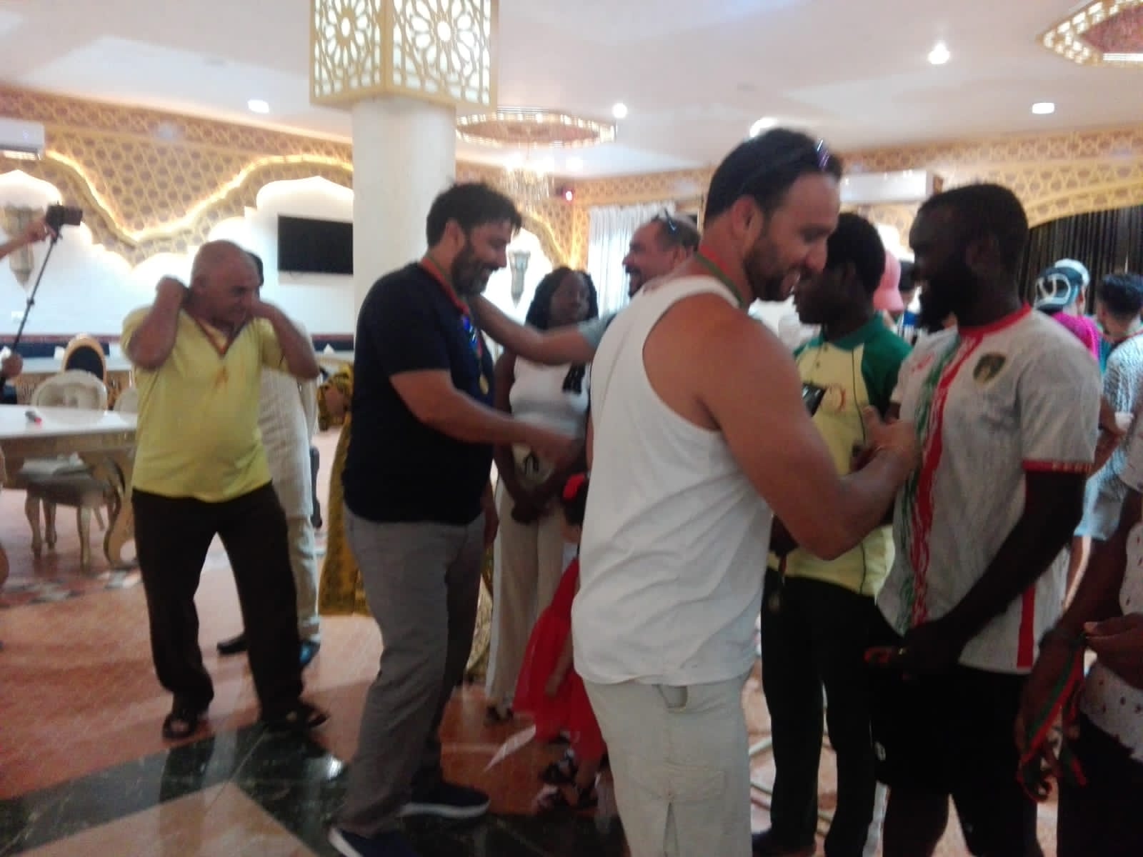 حفل تتويج فريق كرة القدم حفل تتويج فريق كرة القدم