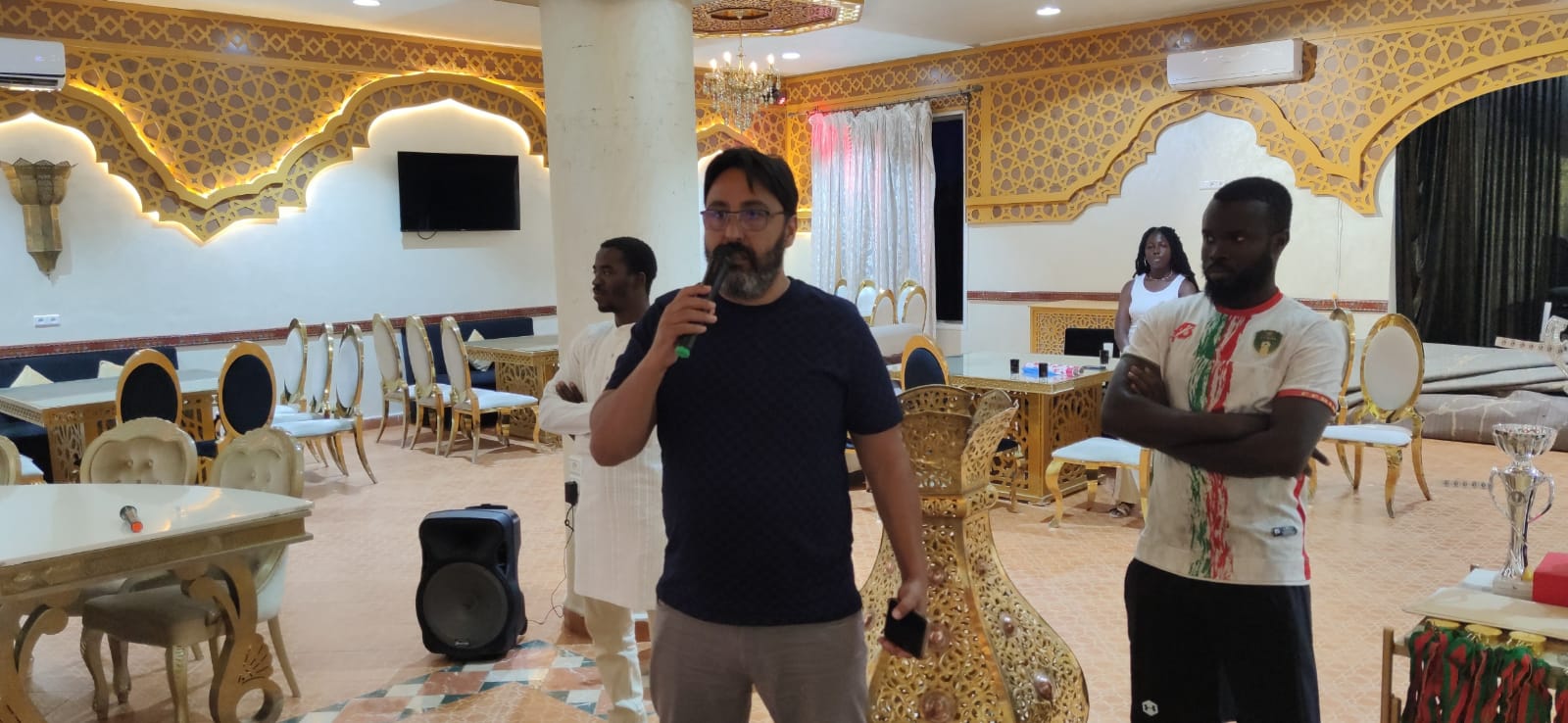 حفل تتويج فريق كرة القدم حفل تتويج فريق كرة القدم