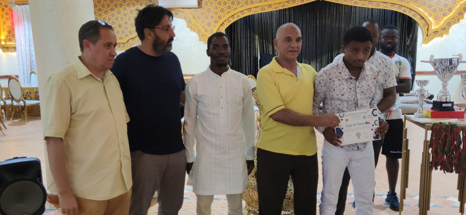 حفل تتويج فريق كرة القدم حفل تتويج فريق كرة القدم