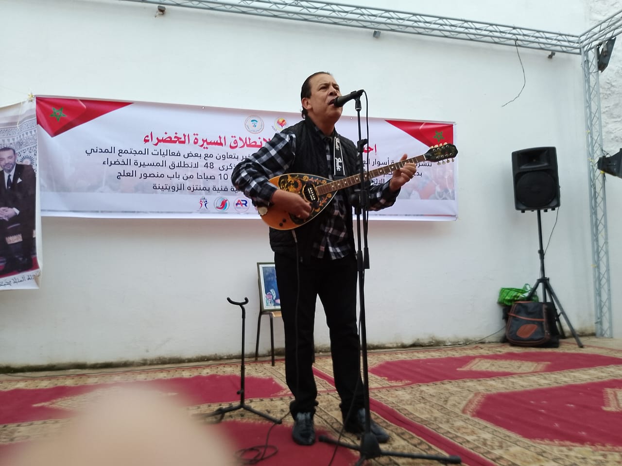 أمسية فنية بالمركب الثقافي ميشيل جوبير بمناسبة الذكرى 48 لانطلاق المسيرة الخضراء المظفرة . أمسية فنية بالمركب الثقافي ميشيل جوبير بمناسبة الذكرى 48 لانطلاق المسيرة الخضراء المظفرة .