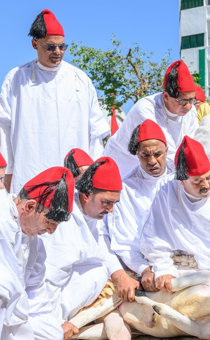 أمير المؤمنين يؤدي صلاة عيد الأضحى المبارك بمسجد الحسن الثاني بتطوان ويتقبل التهاني بهذه المناسبة السعيدة أمير المؤمنين يؤدي صلاة عيد الأضحى المبارك بمسجد الحسن الثاني بتطوان ويتقبل التهاني بهذه المناسبة السعيدة