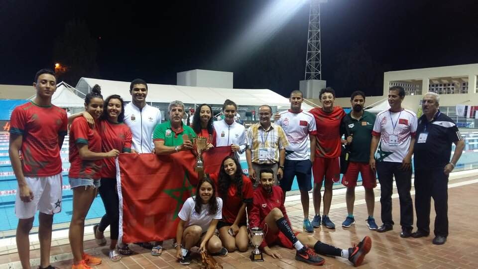 رئيس النادي المكناسي للسباحة يشيد بالمشاركة المشرفة لممثلي الكوديم  بالبطولة العربية بمصر