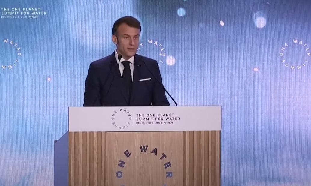 قمة (المياه الواحدة) في الرياض.. الرئيس الفرنسي يشيد بجهود المغرب في مجال تدبير المياه قمة (المياه الواحدة) في الرياض.. الرئيس الفرنسي يشيد بجهود المغرب في مجال تدبير المياه