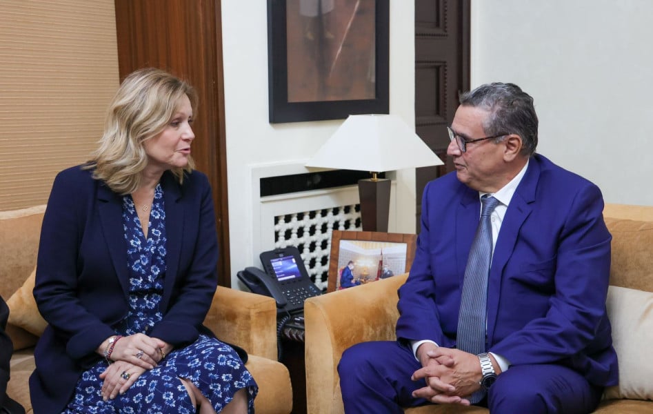 رئيس الحكومة يستقبل رئيسة الجمعية الوطنية الفرنسية