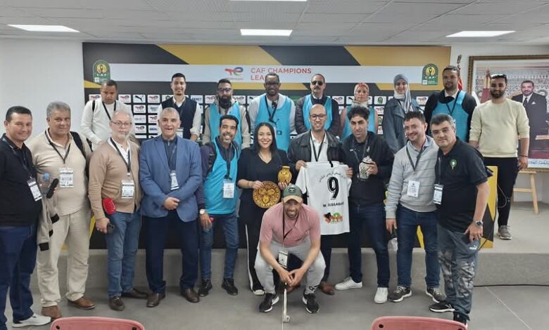 الجسم الصحفي الرياضي في مكناس وفاس يكرم دنيا سراج ومحمد الشرع