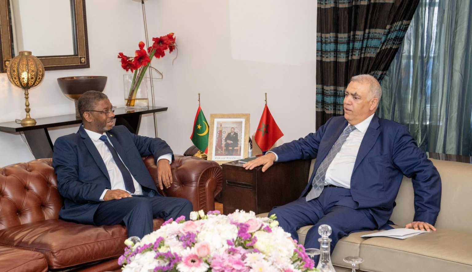 الرباط .. السيد لفتيت يستقبل الوزير المنتدب لدى وزير الداخلية الموريتاني المكلف باللامركزية والتنمية المحلية