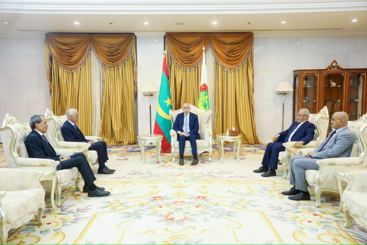 الرئيس الموريتاني يستقبل رئيس مجلس النواب راشيد الطالبي العلمي