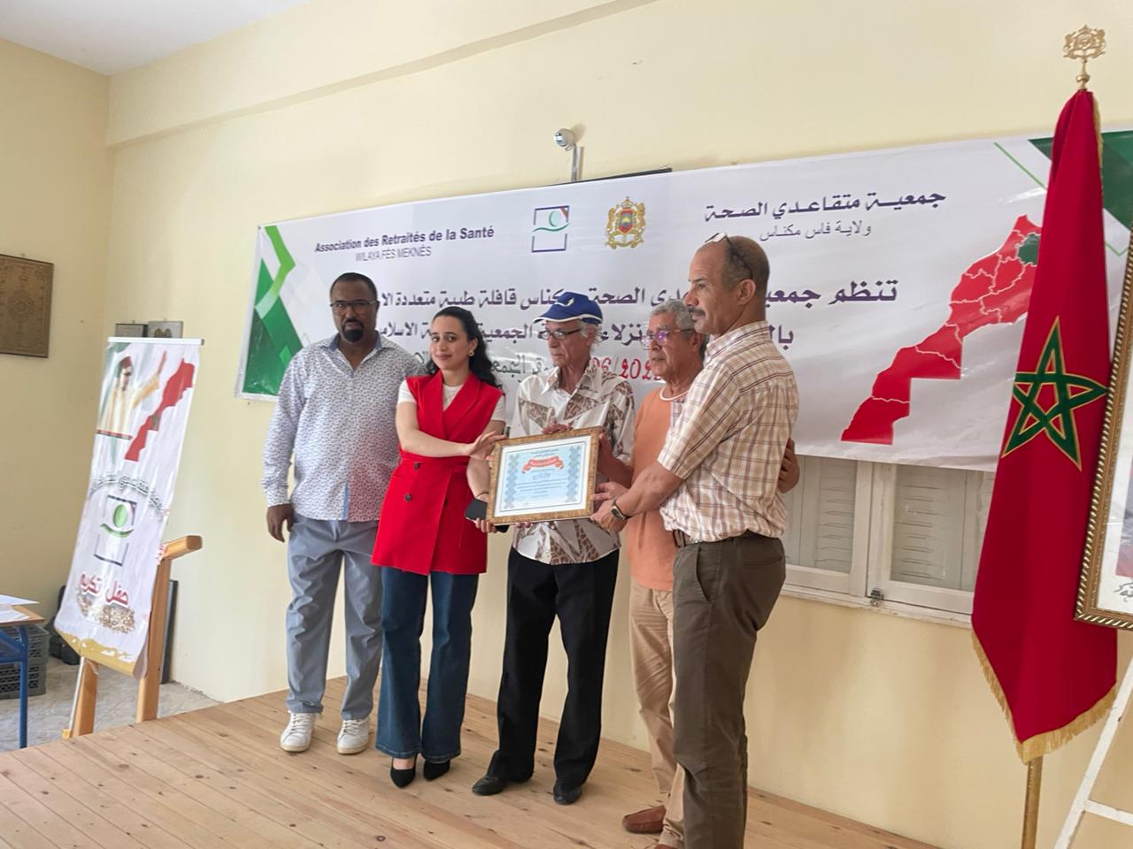 جمعية متقاعدي الصحة بمكناس تنظم قافلة طبية متعددة الاختصاصات بالمجان لفائدة نزلاء الجمعية الخيرية الاسلامية