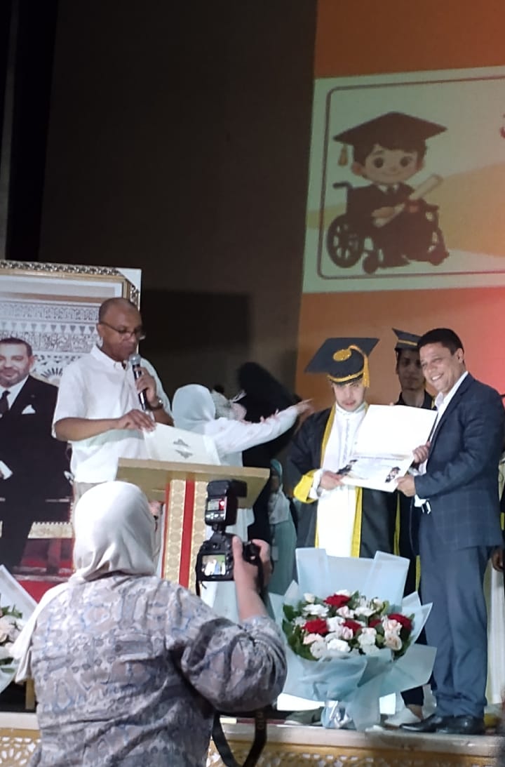 الحفل الختامي للموسم الدراسي لأطفال الجمعية الإسماعيلية للمعاقين جسديا بمكناس