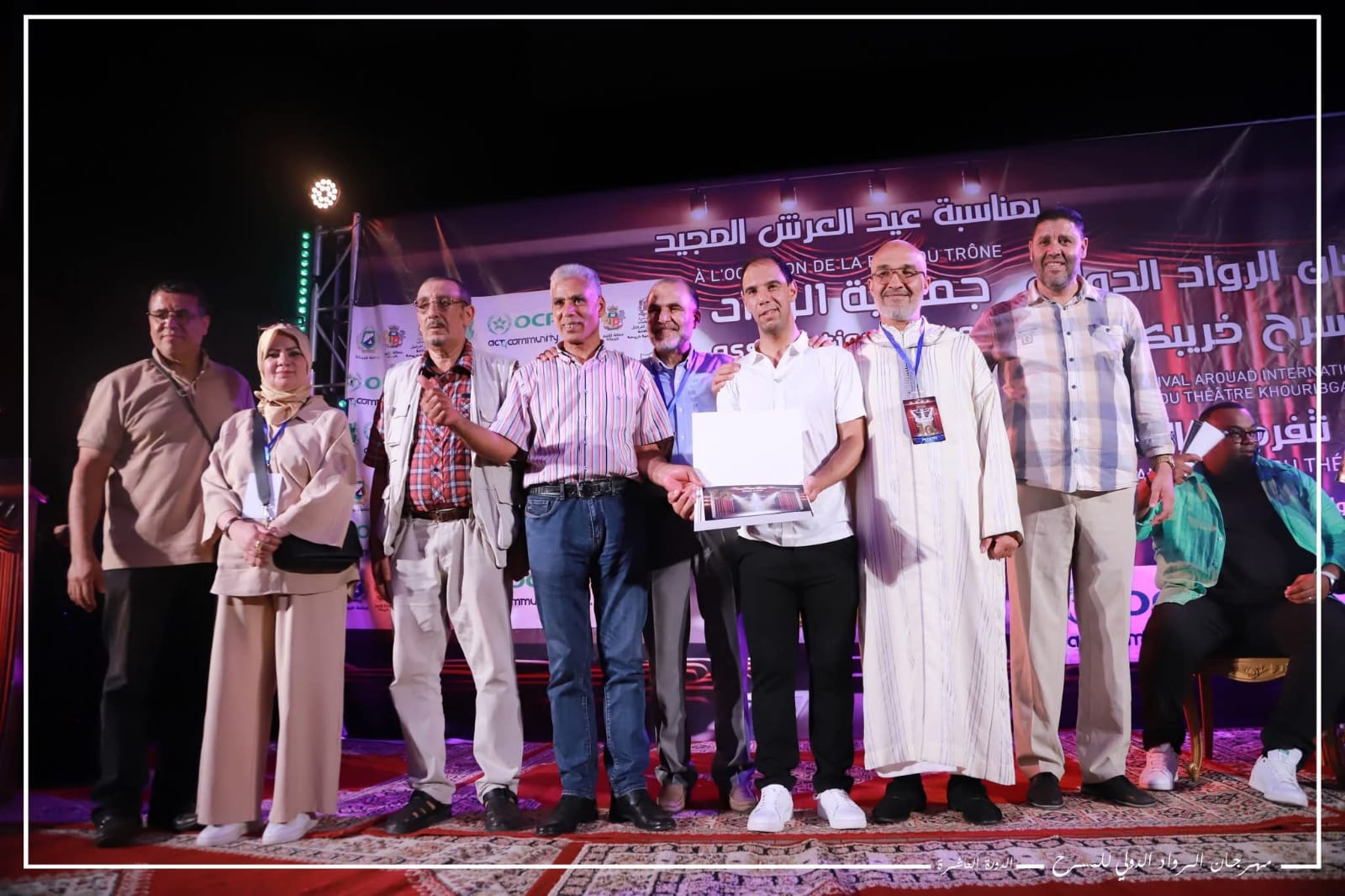 مسرحية حكايات المحطات من سلطنة عمان تفوز بالجائزة الكبرى لمهرجان مسرح الرواد الدولي بخريبكة مسرحية حكايات المحطات من سلطنة عمان تفوز بالجائزة الكبرى لمهرجان مسرح الرواد الدولي بخريبكة