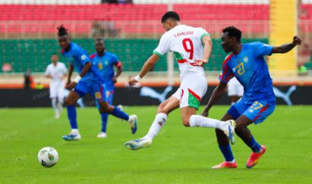 بطولة أمم إفريقيا للاعبين المحليين لكرة القدم 2024 (الجولة5/المجموعة1) .. المنتخب المغربي يتأهل إلى دور ربع النهائي بفوزه على الكونغو الديمقراطية (3-1) بطولة أمم إفريقيا للاعبين المحليين لكرة القدم 2024 (الجولة5/المجموعة1) .. المنتخب المغربي يتأهل إلى دور ربع النهائي بفوزه على الكونغو الديمقراطية (3-1)