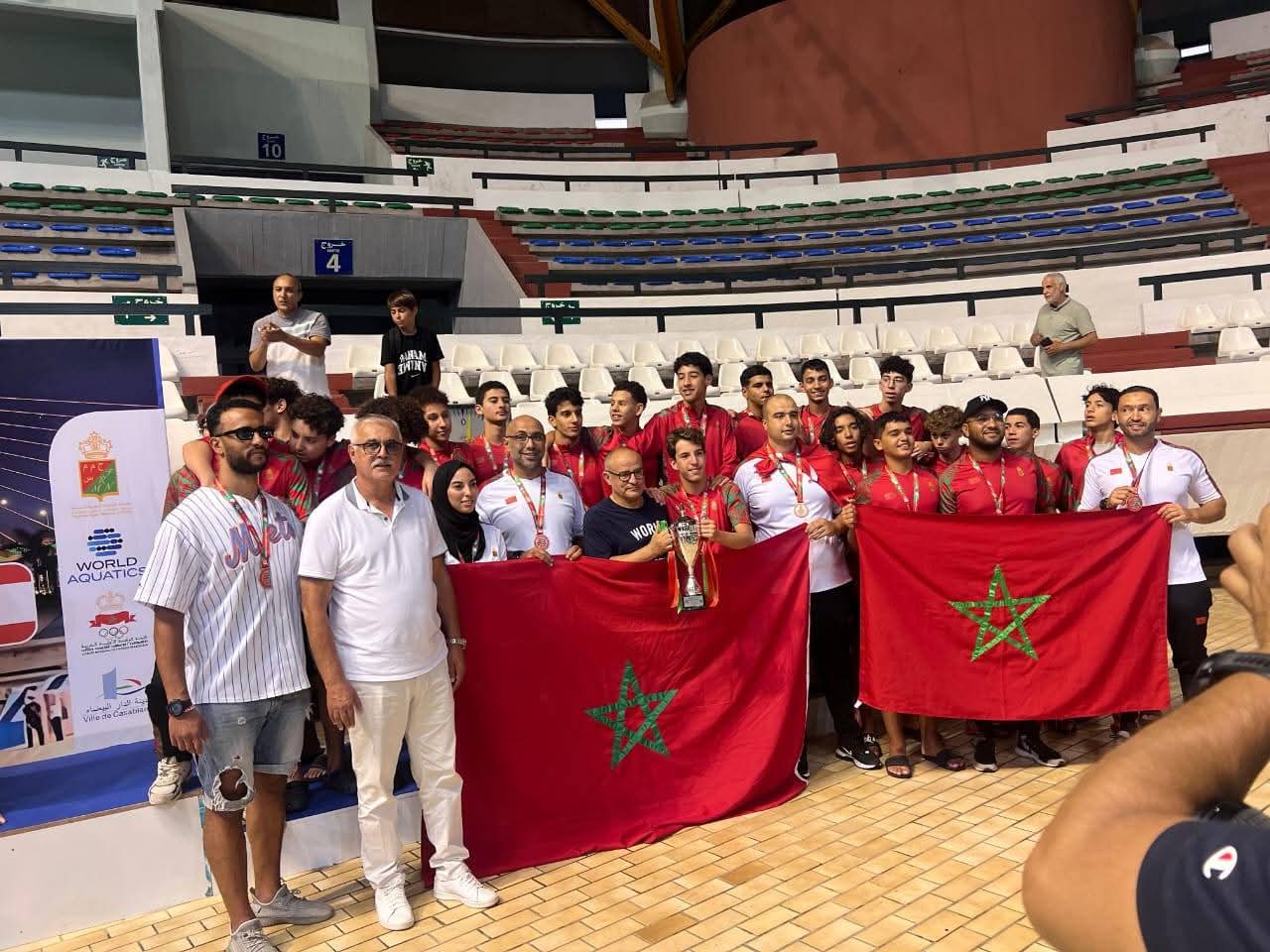 تألق النادي الرياضي المكناسي للسباحة خلال البطولة العربية بالدار البيضاء