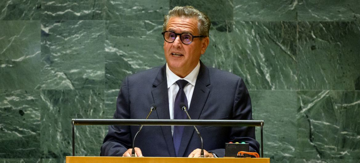 بتعليمات سامية من جلالة الملك، السيد أخنوش يترأس الوفد المغربي المشارك في الدورة الـ80 للجمعية العامة للأمم المتحدة بتعليمات سامية من جلالة الملك، السيد أخنوش يترأس الوفد المغربي المشارك في الدورة الـ80 للجمعية العامة للأمم المتحدة