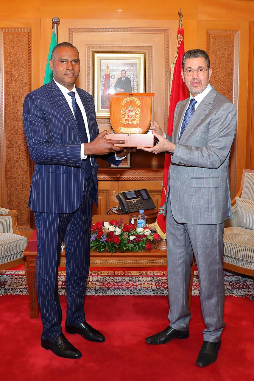 السيد الرئيس المنتدب للمجلس الأعلى للسلطة القضائية يجري مباحثات مع وفد قضائي من جمهورية نيجيريا السيد الرئيس المنتدب للمجلس الأعلى للسلطة القضائية يجري مباحثات مع وفد قضائي من جمهورية نيجيريا