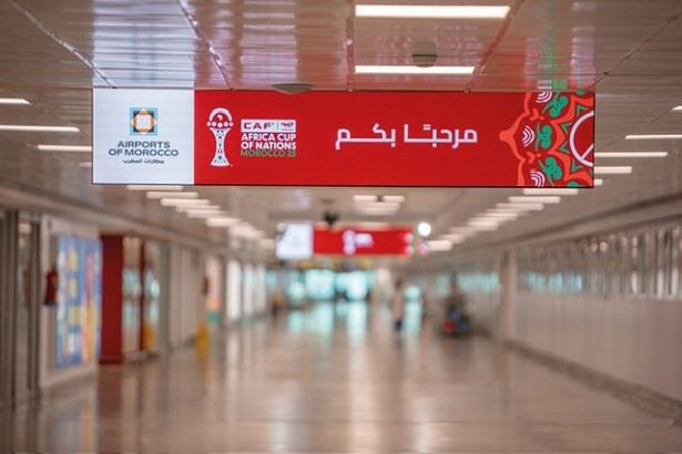 مطارات المملكة تتزين بألوان كأس أمم إفريقيا 2025 توتال إنيرجيز