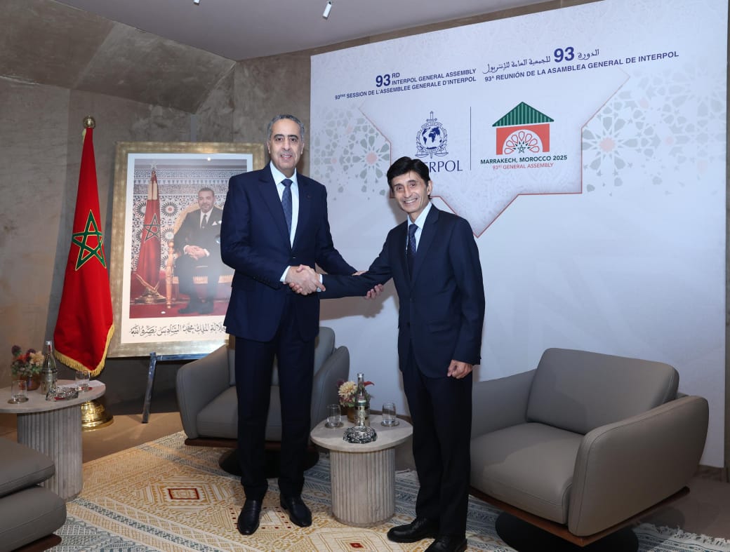 السيد حموشي يستقبل بمراكش رئيس جهاز الشرطة التابع لهيئة الأمم المتحدة ووكيل الأمين العام لشؤون سيادة القانون