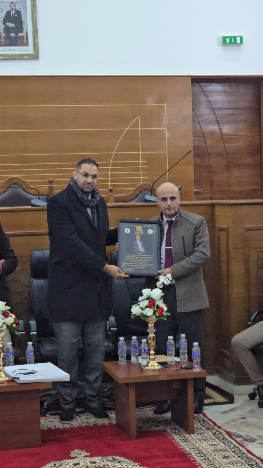 المكتب المحلي للنقابة الديمقراطية للعدل بشراكة مع ودادية موظفي للعدل بتارجيست تكرم السيد سمير مسعودي