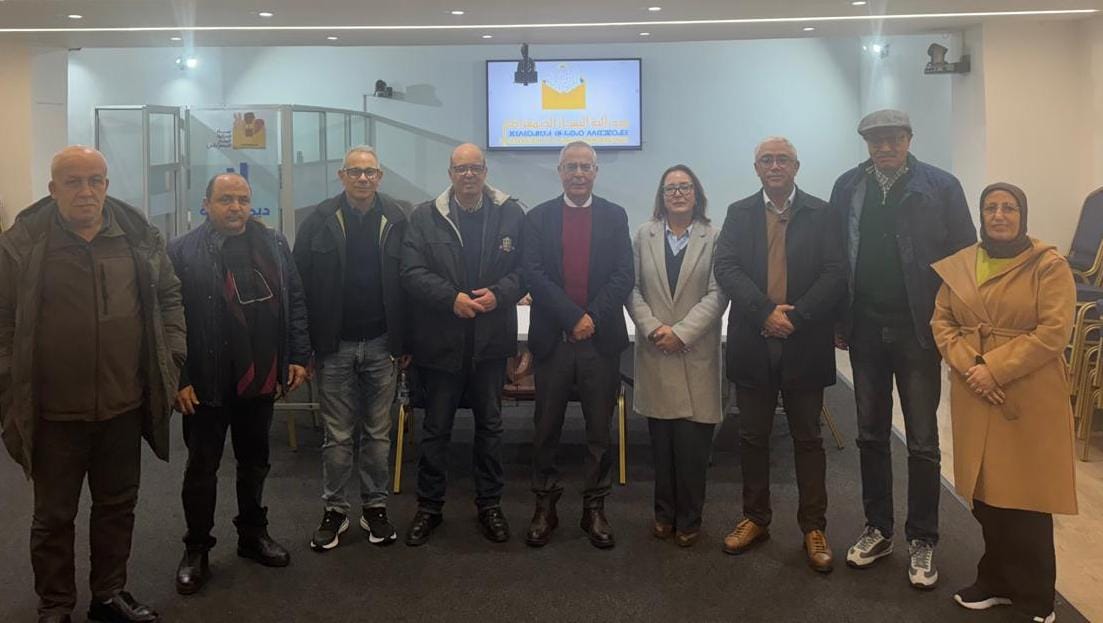 لقاء الهيئات النقابية والمهنية لقطاع الصحافة والنشر مع الأمين العام لحزب فيدرالية اليسار الديمقراطي السيد عبد السلام العزيز