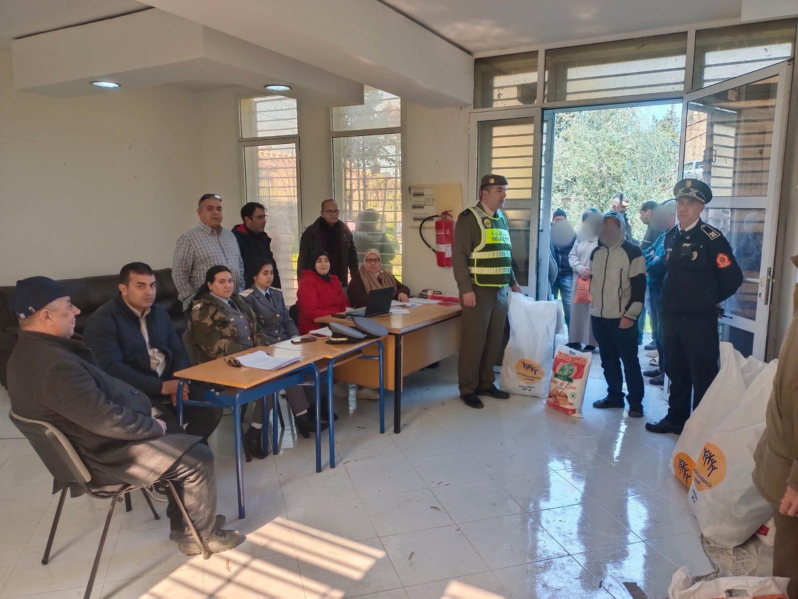 توزيع الدعم الغذائي بإقليم تازة بمناسبة شهر رمضان المبارك 1447ه