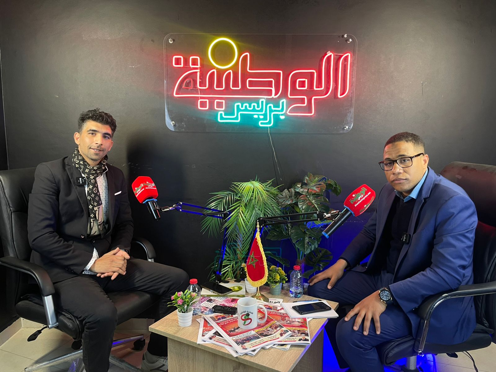 مناسبة تصوير حلقة رئيس الصالون السيميائي للثقافة والأدب والإعلام زايد الرفاعي بقناة الوطنية بريس مناسبة تصوير حلقة رئيس الصالون السيميائي للثقافة والأدب والإعلام زايد الرفاعي بقناة الوطنية بريس