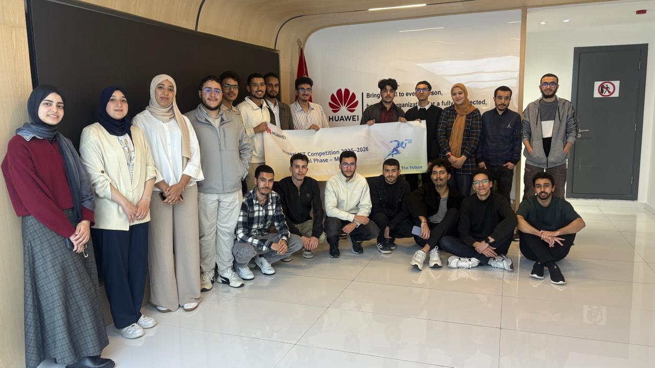 فريقان مغربيان من المعهد الوطني للبريد والمواصلات يتأهلان إلى شينزن للمشاركة في المرحلة العالمية من مسابقة Huawei ICT Competition 2025-2026