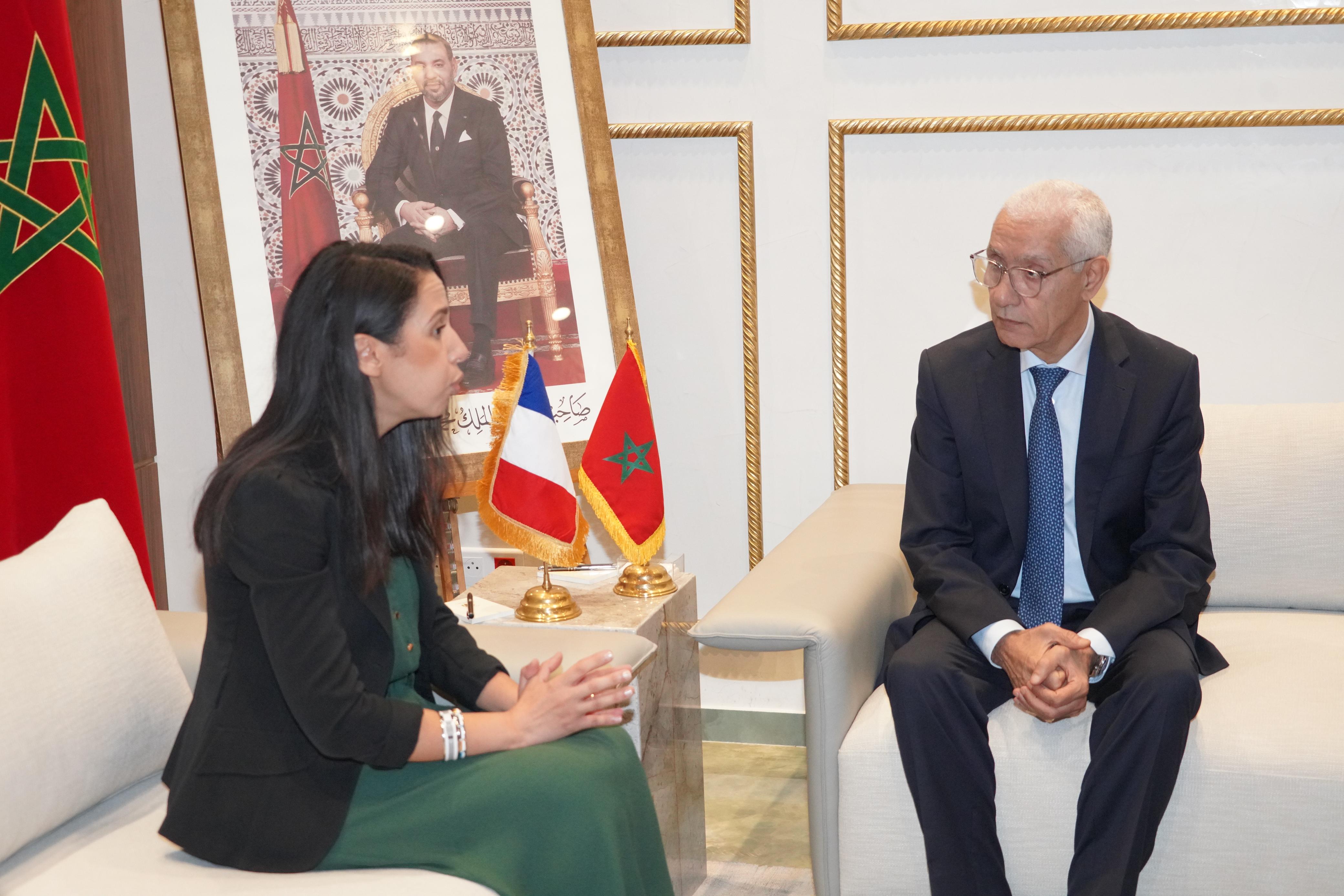 رئيس مجلس النواب يستقبل وزيرة شؤون ما وراء البحار وبرلمانيين فرنسيين