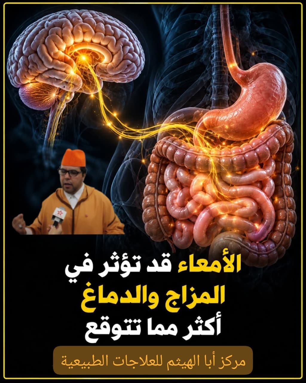 علاقة الجهاز الهضمي بالدماغ
